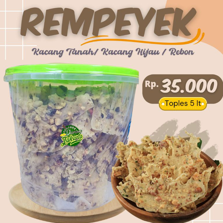 

☄️NEW✨ Snack - Peyek Kacang / Peyek Rebon