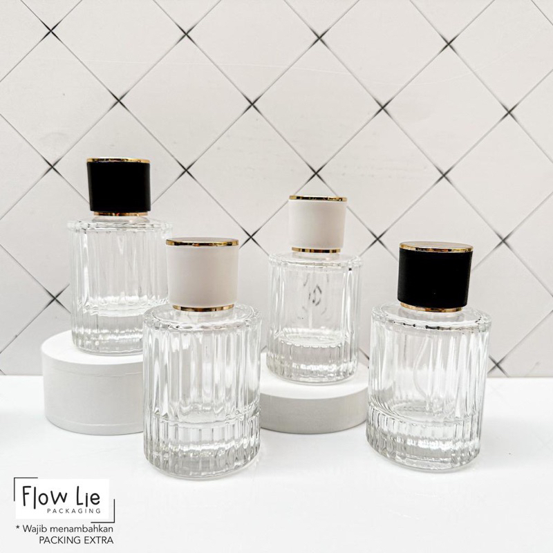50ml Botol Parfum Chloe Kaca Garis Luxury Parfume Spray Kosong Isi Ulang Perfume Mist Refill Aromath