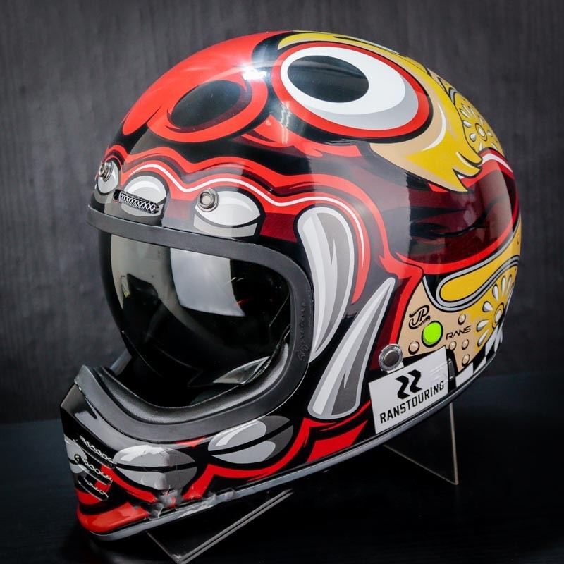 HELM JPX JP SIGNATURE BARONG RANS SUPER BLACK RETRO CLASSIC