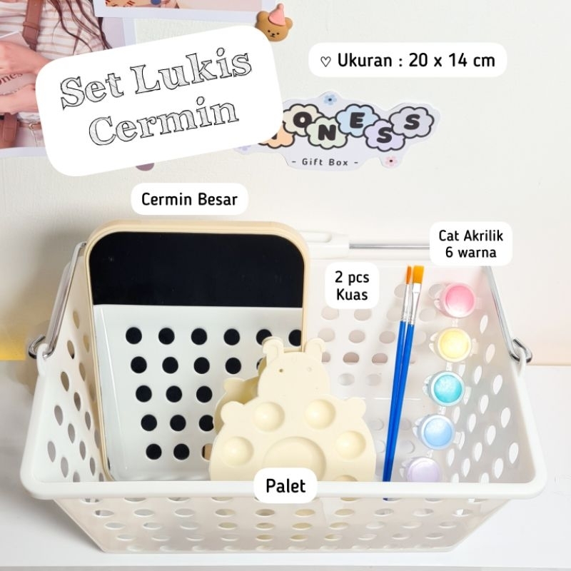 

Gift Box Set Lukis Cermin Kado Unik Lucu Ulang Tahun Birthday Kreatif Anak Cat Akrilik Gambar