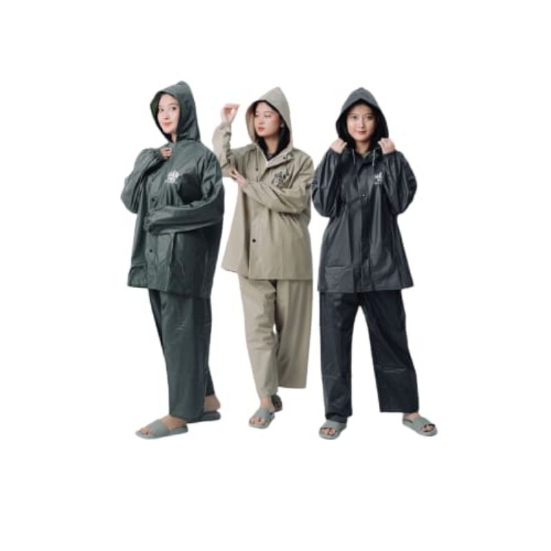 jas hujan / jas mantol hujan / mantol hujan stelan kualitas premium gold