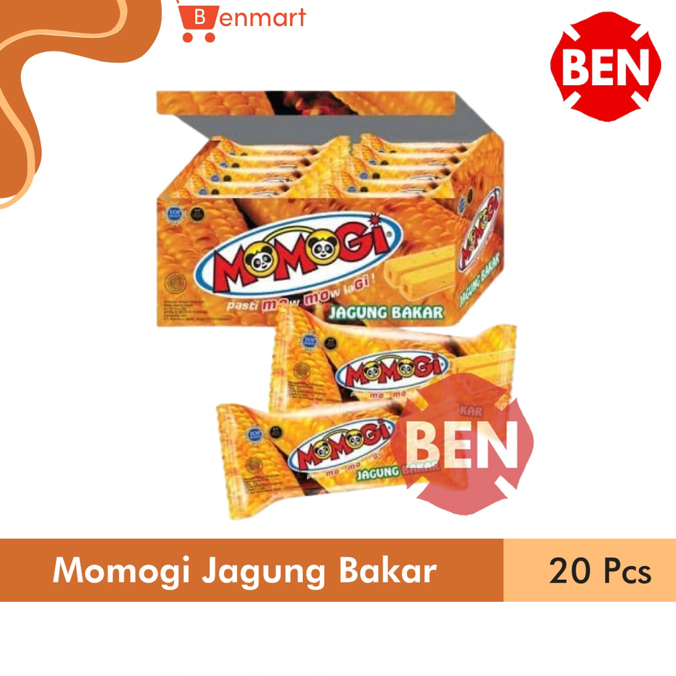 

HEMAT PROMO✅ Momogi Stick JAGUNG BAKAR 1 Box 20 Pcs Makanan Ringan Corn Dus Karton