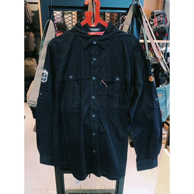 Kemeja Lengan Panjang Pria AMBITION TROPIC BLACK BORNEO EIGER1989 - Kemeja Lapangan Panjang Pria EIG