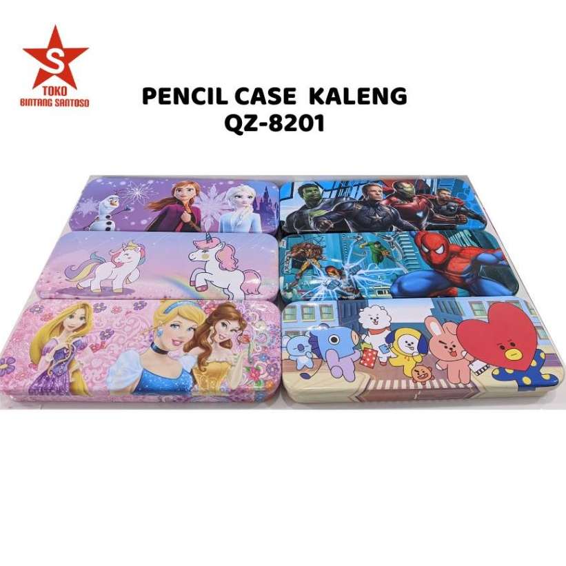 

PC KALENG QZ-8201 / Pencil Case Kaleng QZ-8201 Tempat Pensil