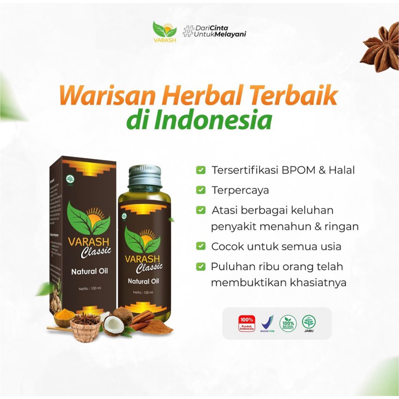 Varash Classic Natural Oil 100ml