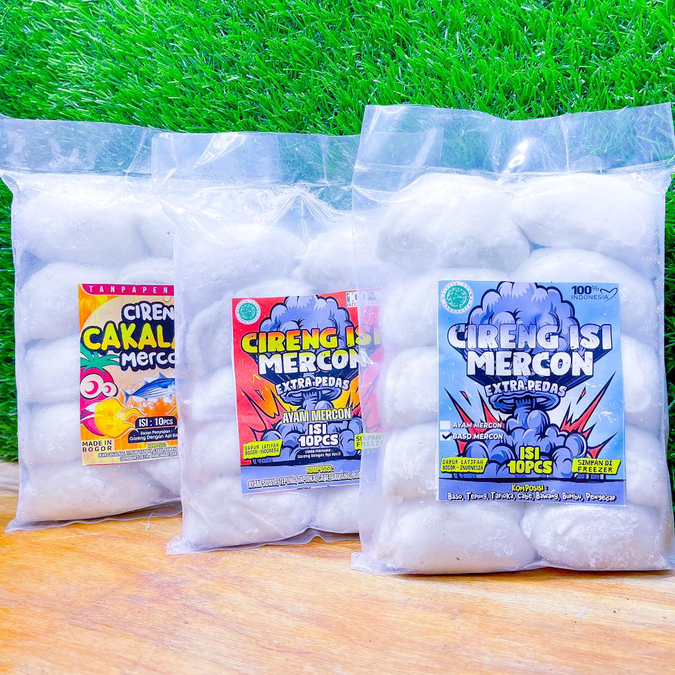 

DISKON!!!!!!!✅ Cireng isi Mercon isi 10 (Cakalang/Baso/Ayam)