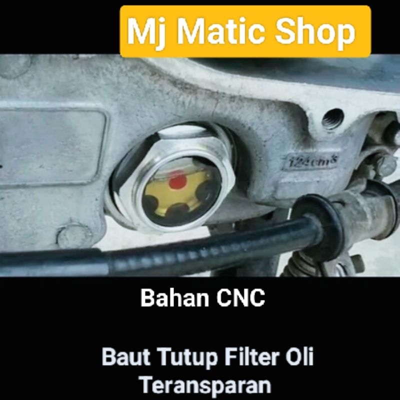 Baut Tutup Filter Oli Mesin Transparan Honda Vario Pcx Adv Beat Scoopy