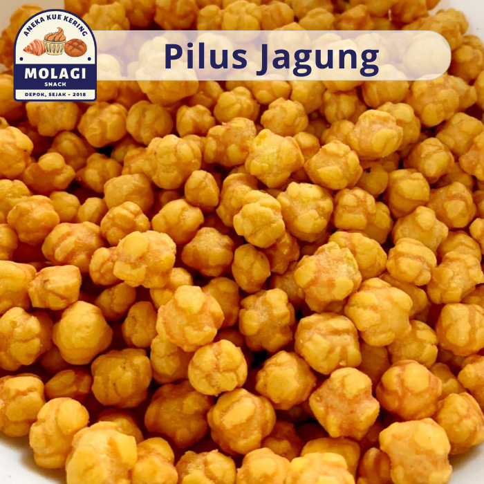 

Pilus Jagung Australia / Pilus Arab Gurih Renyah 250 Gram - Molagi Snack