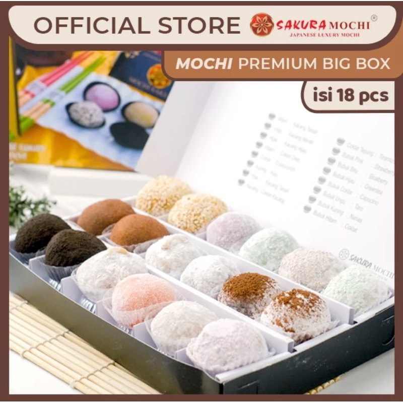 Premium Big Box 18pcs- Mochi Sakura - Sakura Mochi - Mochi Sakura jogja