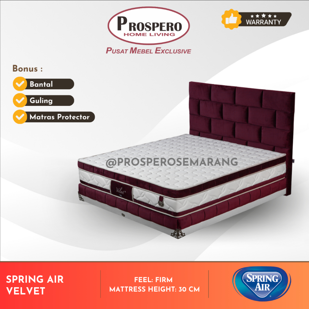 KASUR SPRING AIR VELVET | SPRINGBED