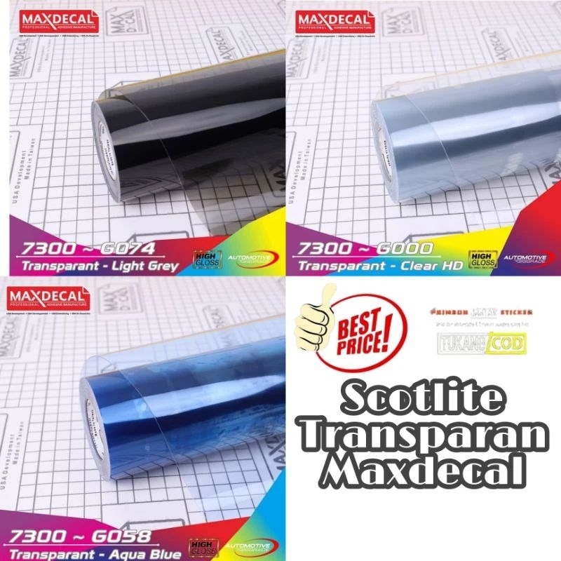 SKOTLET TRANSPARAN MAXDECAL SKOTLET BENING