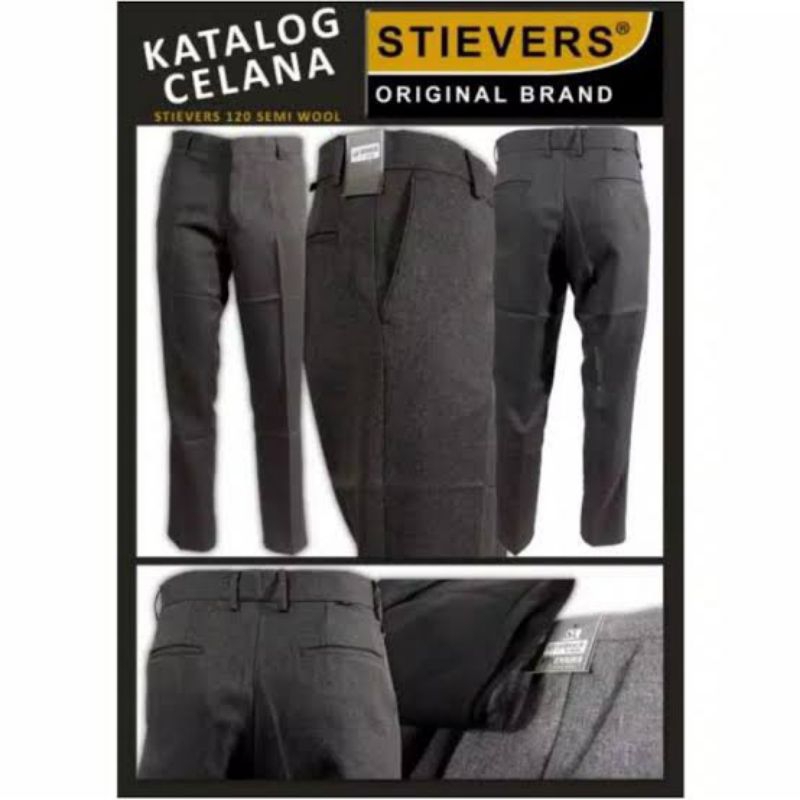 STIEVERS/celana bahan pria/celana formal/celana kantor pria