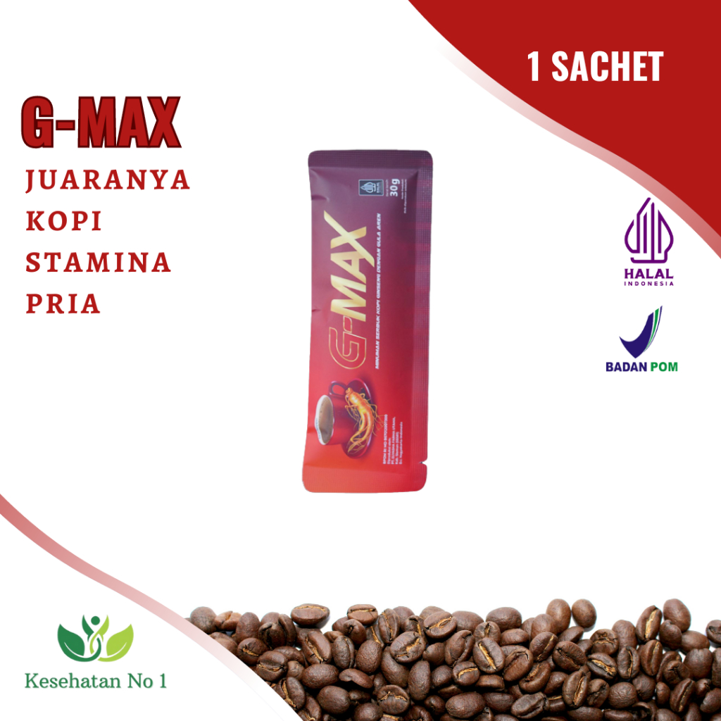 

kopi stamina pria original kemasan 1 sachet Kopi G-Max