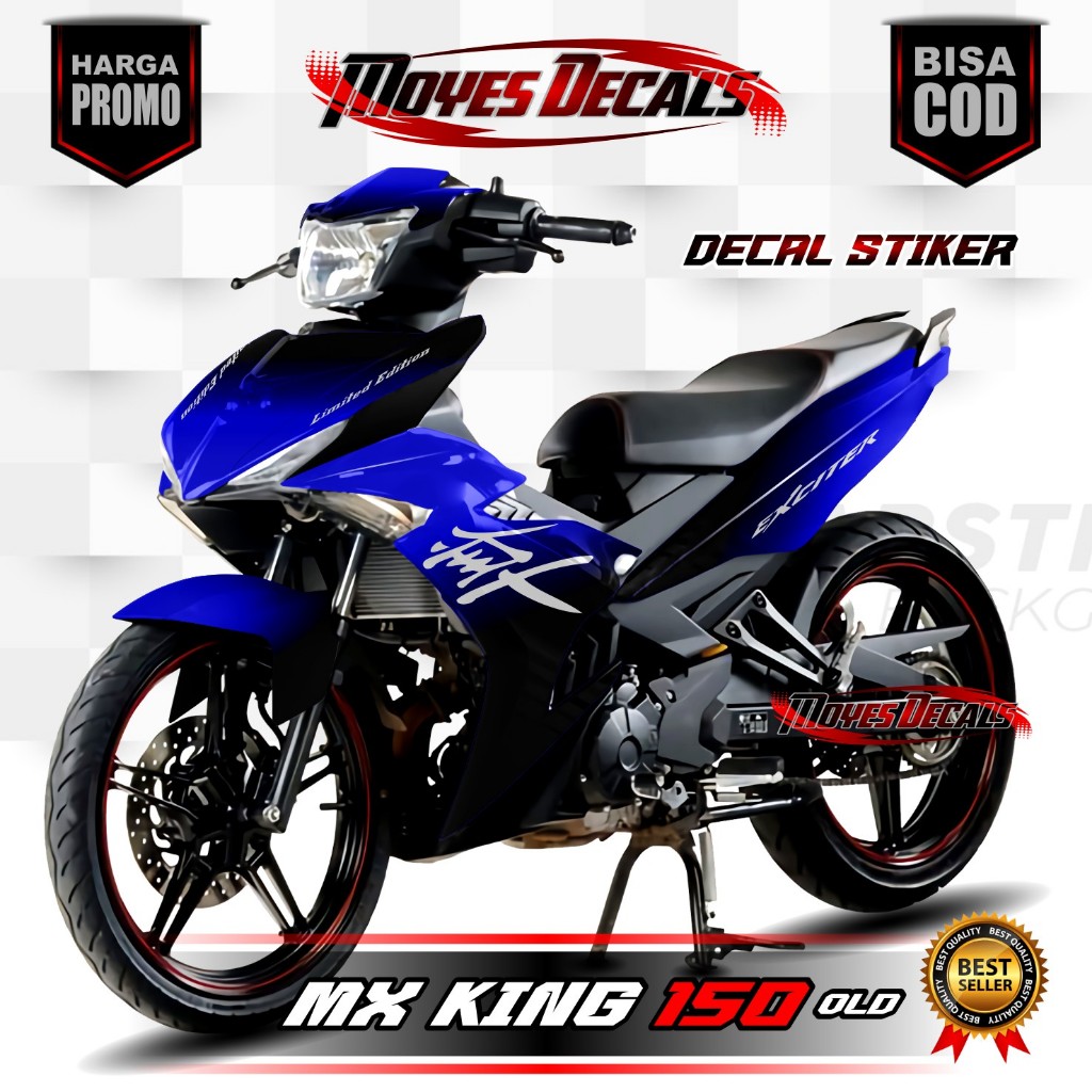 Decal Stiker Variasi  Mx King 150 OLD Fullbody - Stiker Hologram mx King Motip Bunglon