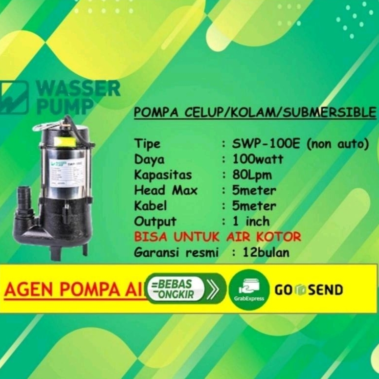 Pompa Celup Air Kotor Wasser SWP-100E (non auto)