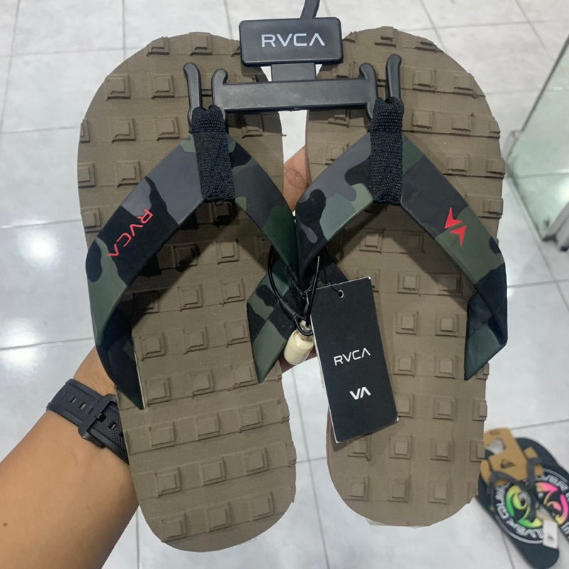 Sandal Pria Rvca Original Astrodeck Sandal Wood New