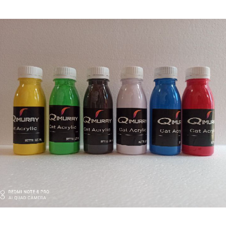 

Bestseller Cat acrylic/cat akrilik/cat kanvas/cat kain isi tube 125 ml ➧✾