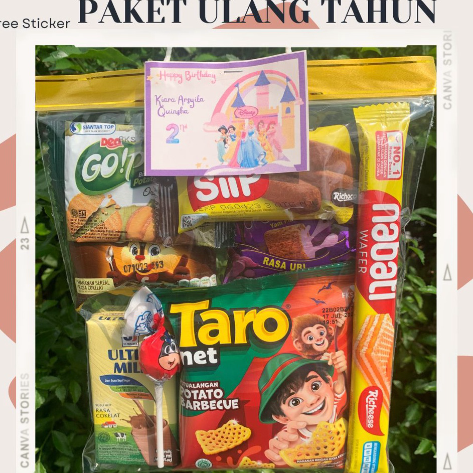 

KYRT4240 Terbaru Paket Ulang Tahun/Bingkisan Ulang Tahun Anak/Snack Ultah anak/Hampers Ultah Anak