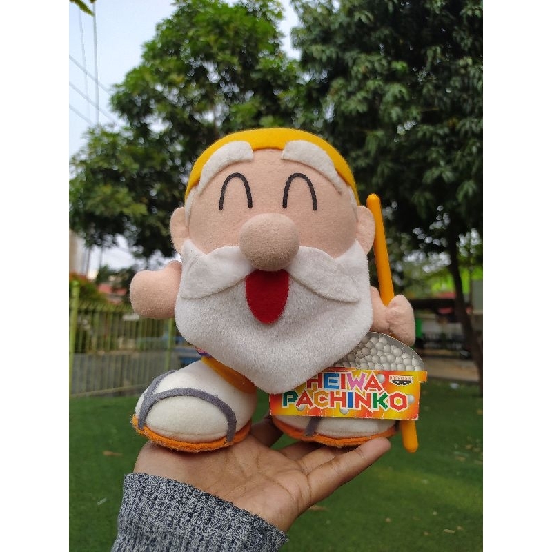 Boneka kecil kakek-kakek Heiwa Pachinko banpresto