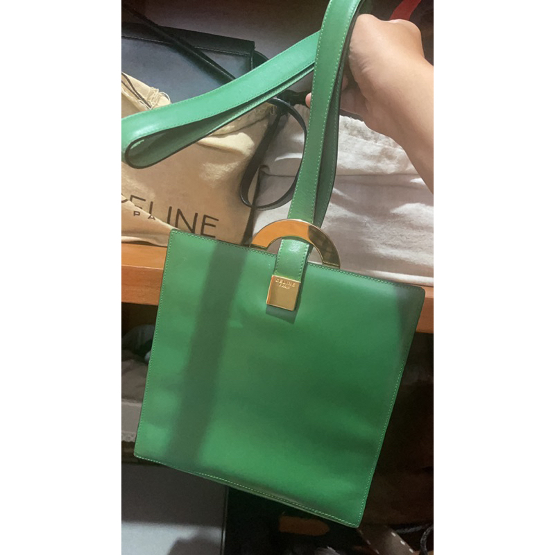 ORI Celine vintage green bag