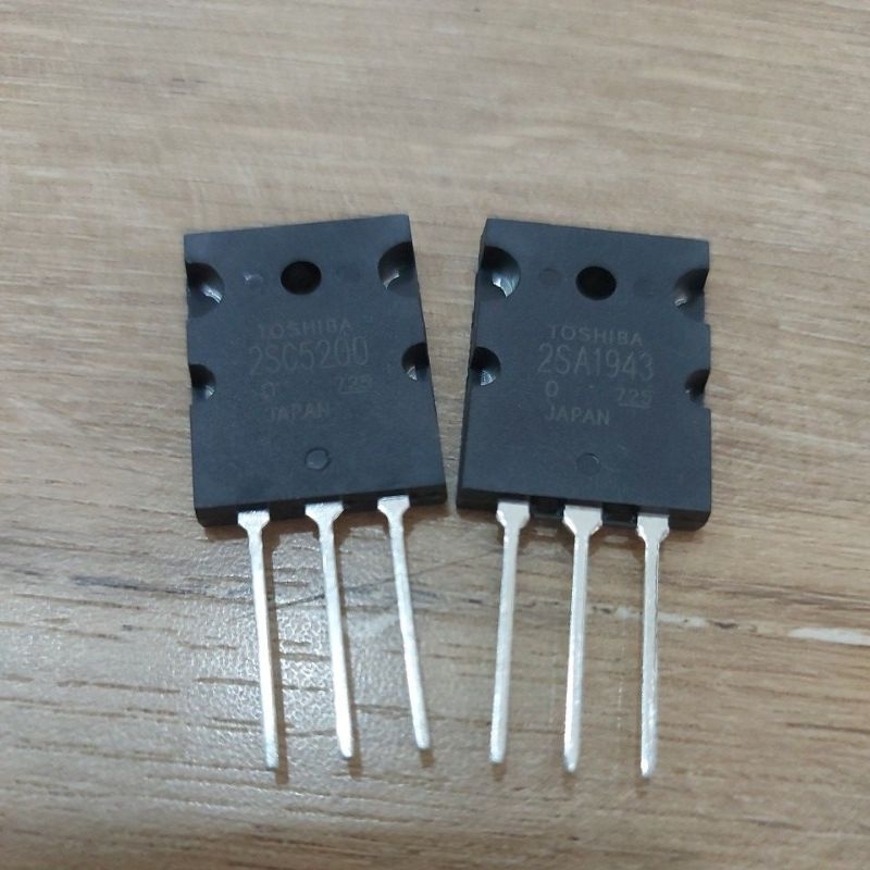 (1 set) Transistor A1943 C5200 Toshiba 150W Bagus Ori Seri 925 / 725