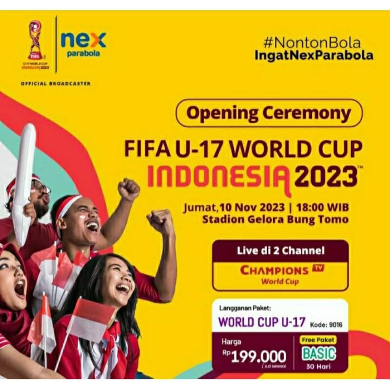 Nex parabola paket piala dunia world cup u-17 2023