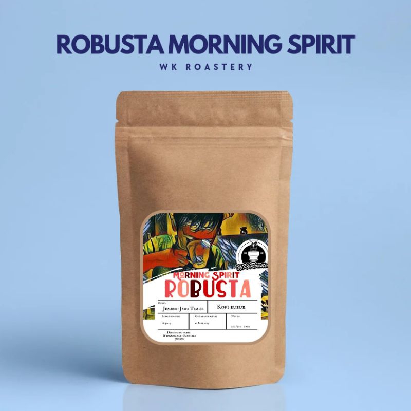 

Kopi bubuk Robusta Morning Spirit 250 Gram