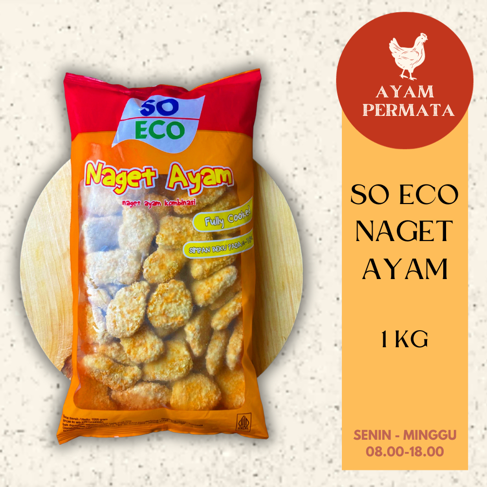 

Nugget Ayam So Eco 1kg Naget Chicken Nuggets Ekonomis Enak Halal by So Good