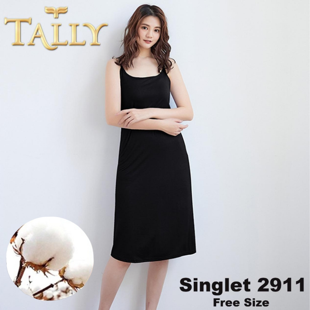 TALLY S 2911 Singlet Wanita Fit to L - XXL Tanktop Panjang Polos Nyaman dipakai