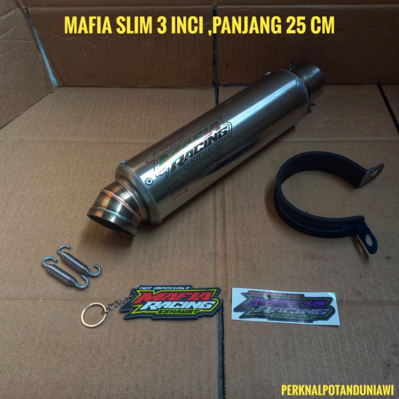 silincer MAFIA racing exhaust model slim 25 cm