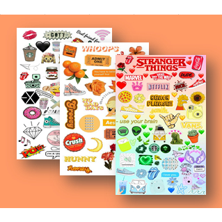 journal stickers random | stiker untuk journal dan scrapbook | stiker aesthetic | stiker book