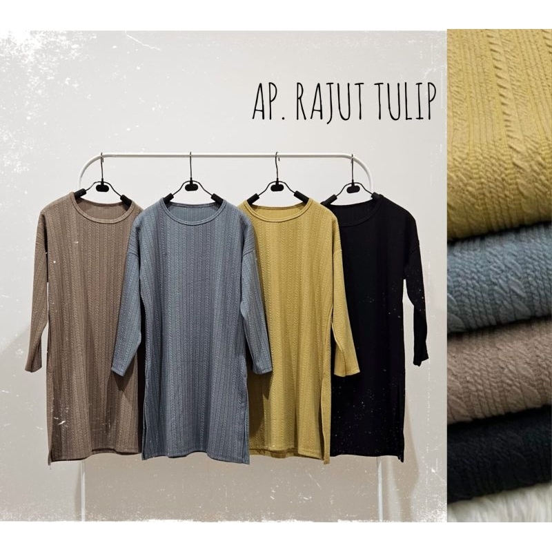 Kaos iwata / Atasan wanita / Tunik rajut tulip