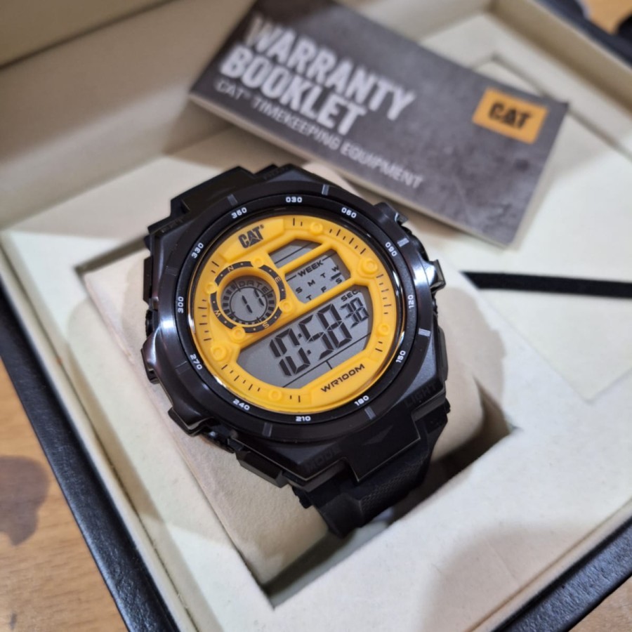 JAM TANGAN CATERPILLAR OD.167.21.741 DIGITAL BLACK YELLOW ORIGINAL