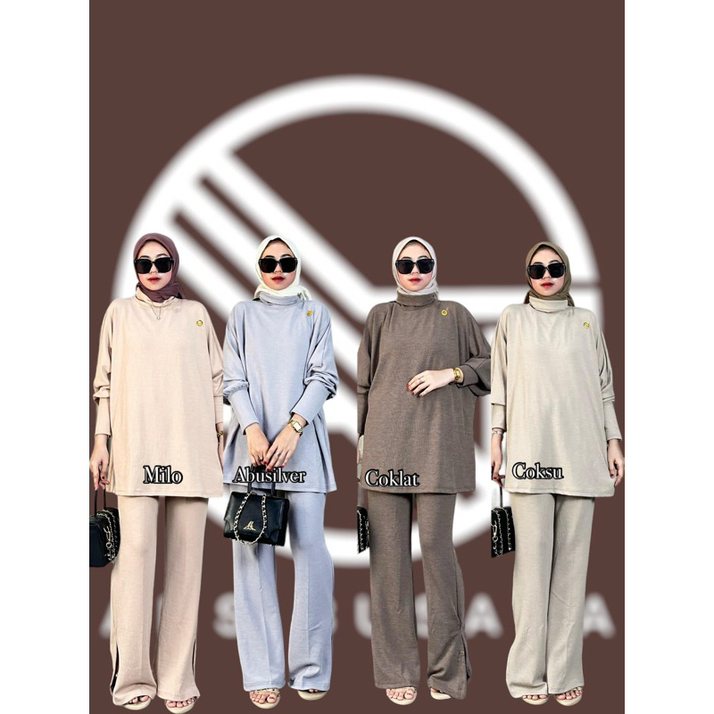 ONESET KNIT BATWIN BY ANS BUSANA | ONESET NUMA KNIT BATWIN ANS BUSANA PREMIUM