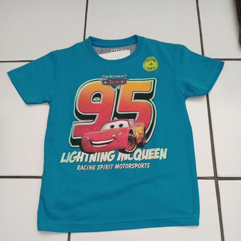 KAOS ANAK LAKI LAKI/KAOS BIRU/KAOS MOBIL