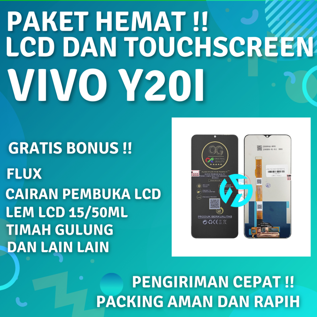 Lcd Hp Vivo Y20i Fullset Layar Touchscreen Original