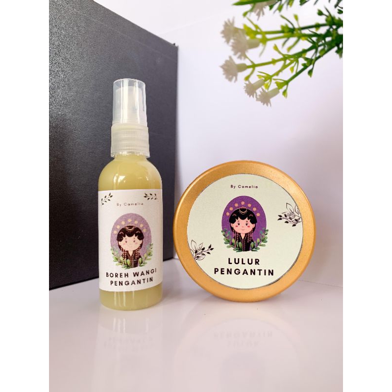 lulur pengantin & parfum boreh wangi pengantin 1 paket isi 2