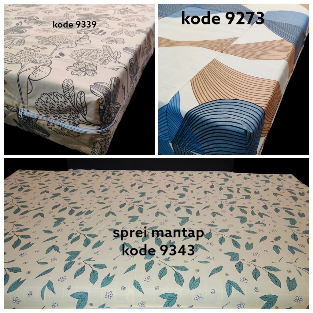 Sprei Risleting Ukuran 100x200 Sarung Kasur Bahan perca My Love