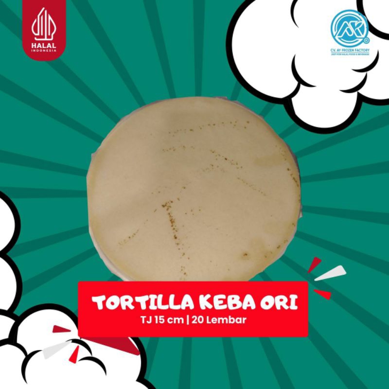 

TORTILLA KEBAB ORIGINAL TJ 15 CM ISI 20 LEMBAR