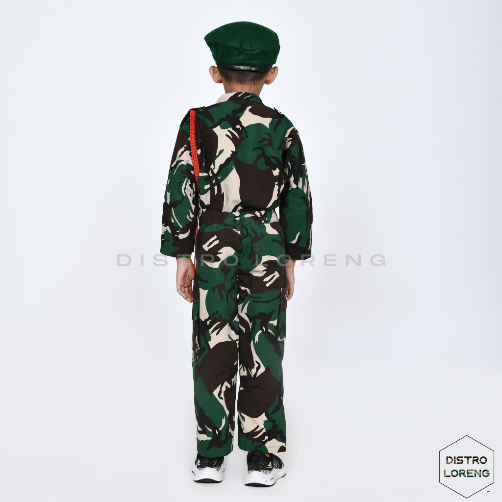 FREE ONGKIR BAJU PROFESI TNI AD LORENG ANAK LAKI-LAKI SETELAN KOSTUM KARNAVAL ANAK USIA 3-8 TAHUN