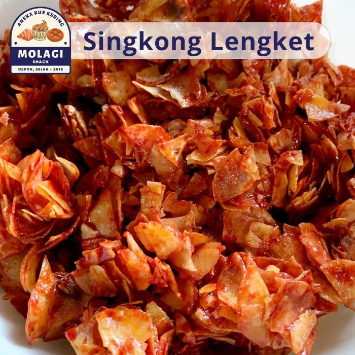 

Keripik Singkong Pedas Manis Lengket / Singkong Balado 4 Kelinci 250 Gram - Molagi Snack