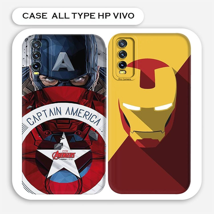 Casing Hp Custom Softcase Vivo Y20 / Y20S / Y12A / Y20A / Y20i / Y12S Motif Avengers Viral Kekinian 