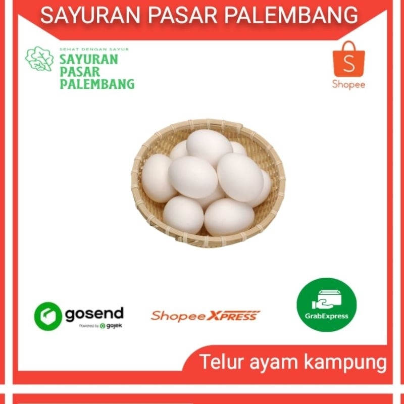 

Telur Ayam Kampung - Sayuran Pasar Palembang