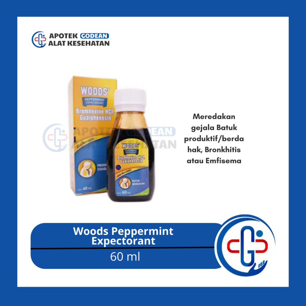 Woods Expectorant Obat Batuk Berdahak / Woods Antitussive Obat Batuk Kering