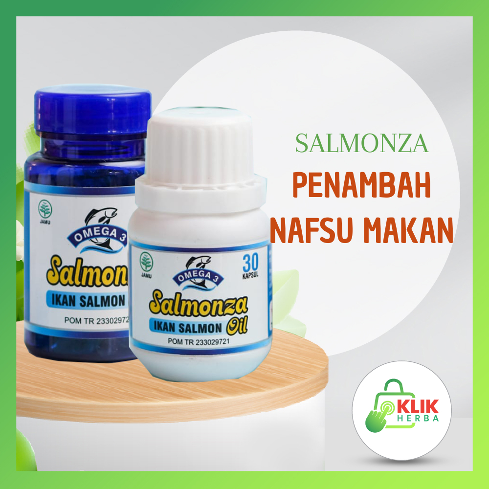 SALMONZA Minyak Ikan Salmon Omega 3 Penambah Nafsu Makan Untuk Dewasa Dan Anak ORIGINAL BPOM