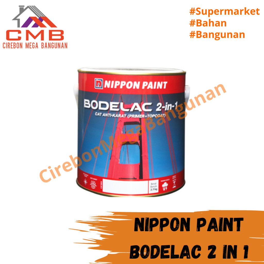 NIPPON PAINT BODELAC 2 IN 1 ANTI KARAT 15 Lt / CAT BESI / CAT NIPPON / NIPPON PAINT / CAT ANTI KARAT