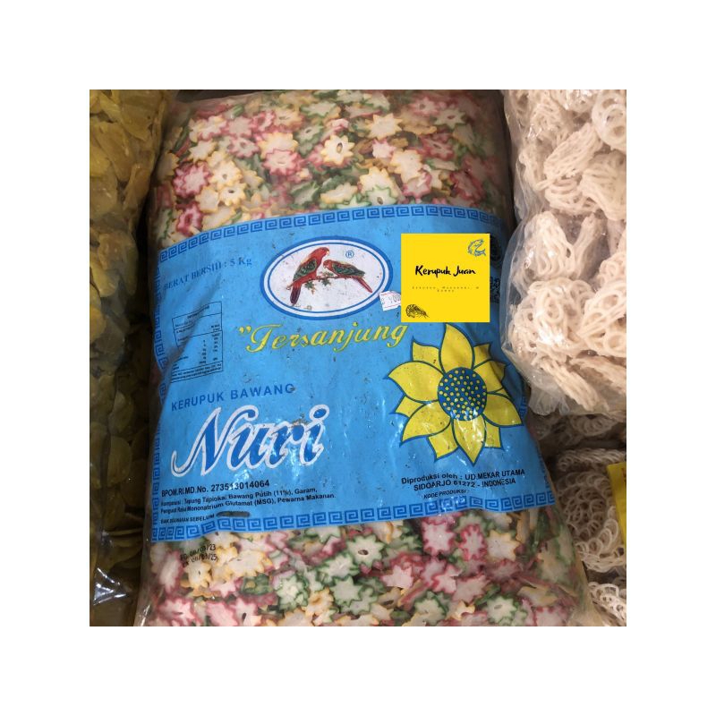 

Kerupuk Tersanjung / Bintang Cap Nuri 5 KG / 1 Bal