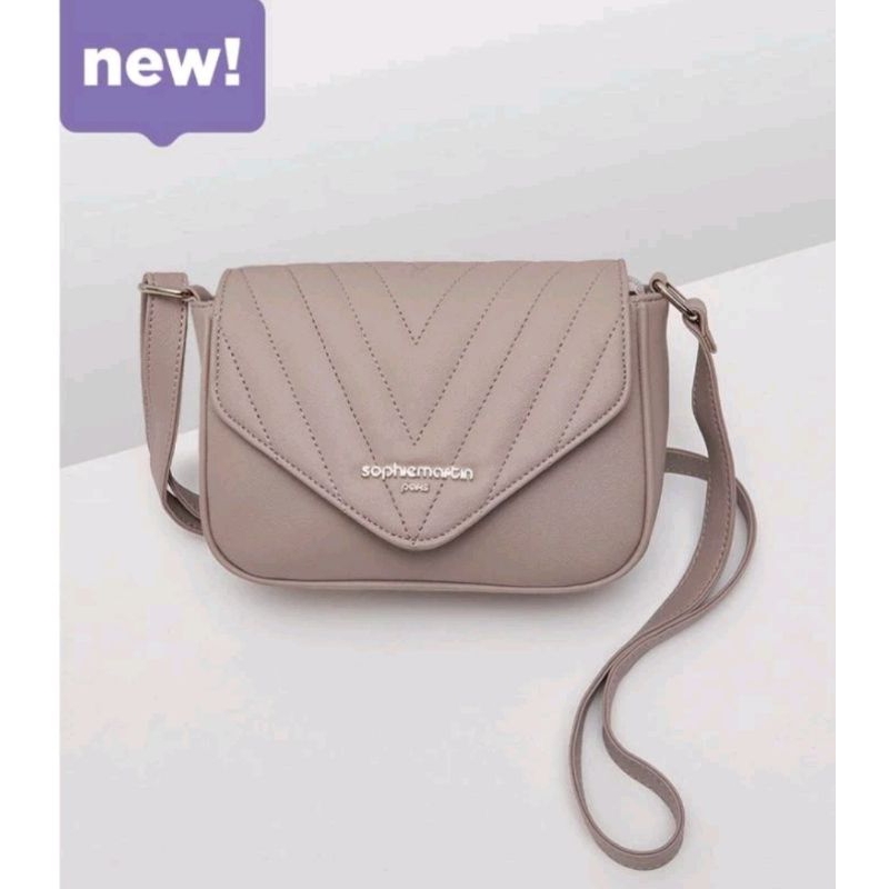 Tas Justicia grey selempang wanita Sophie Martin Paris