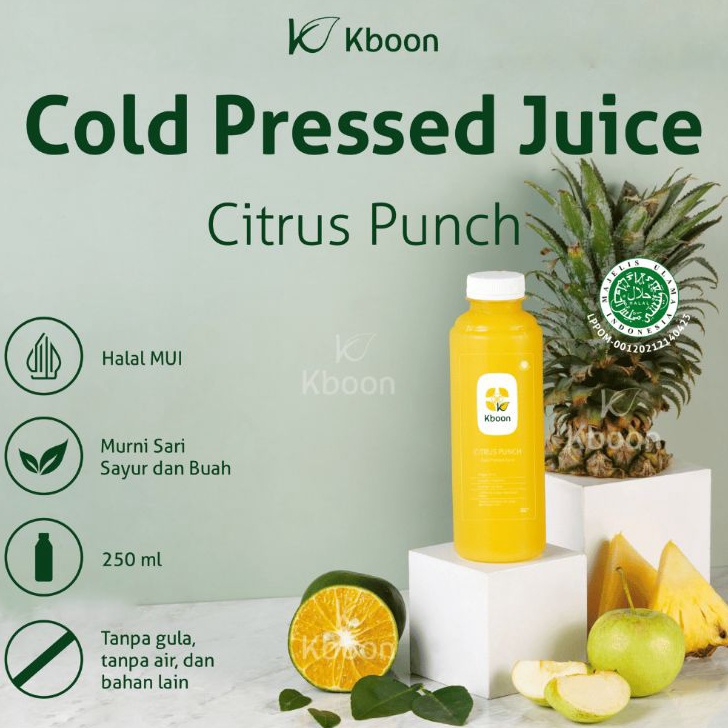 

➞✧✴ Cold Pressed Juice Citrus Punch 250ml Kboon Best Produk