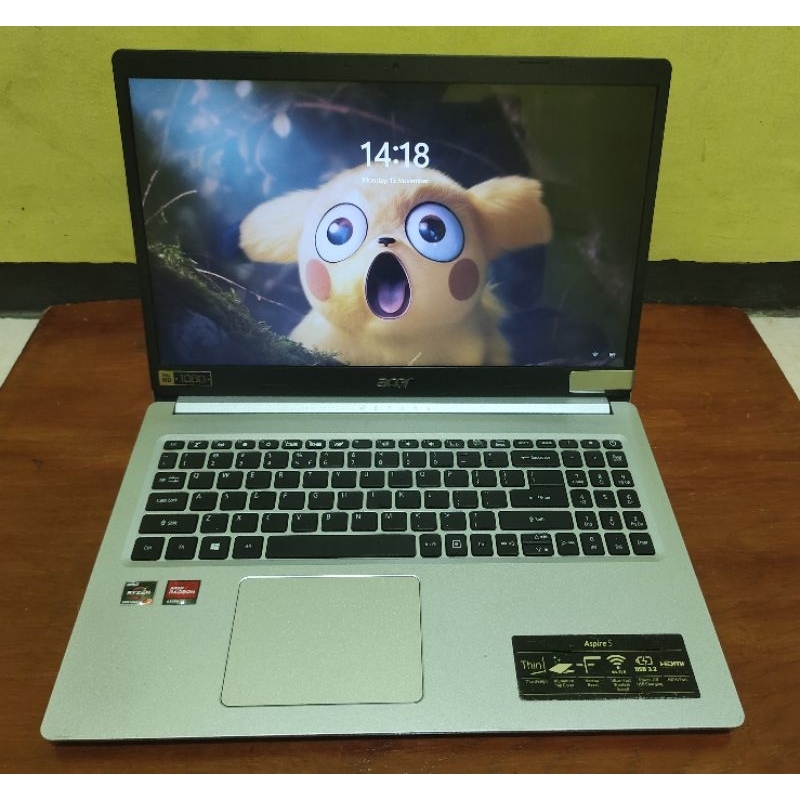 laptop Acer aspire 5 Ryzen 3 seken second bekas mulus